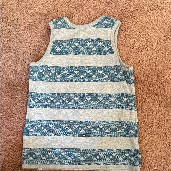 Lucky Brand Kids Geometric Blue and Gray Tank Top - Picture 3 of 3